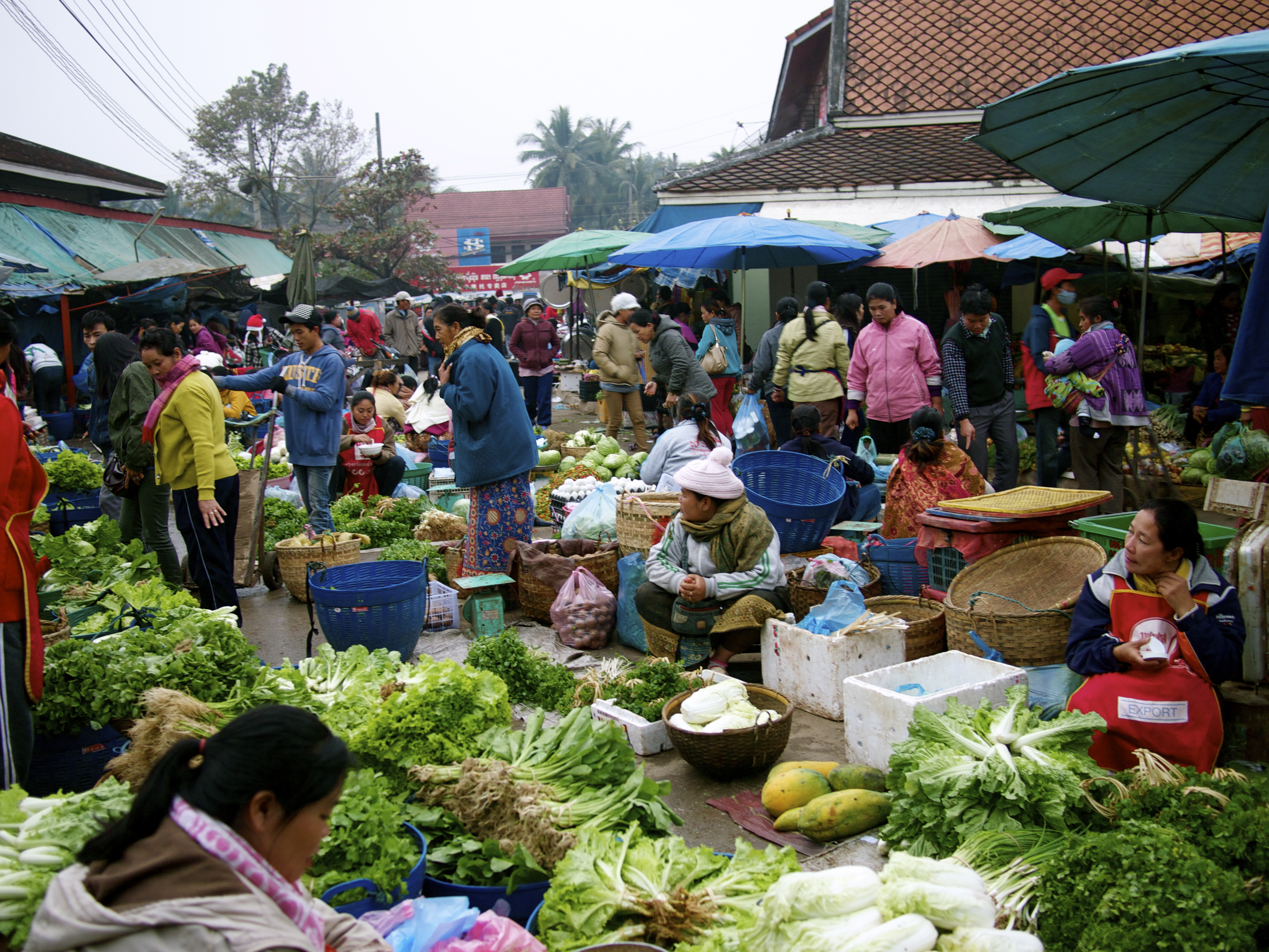 Lao people prefer imported fruit and vegetables
