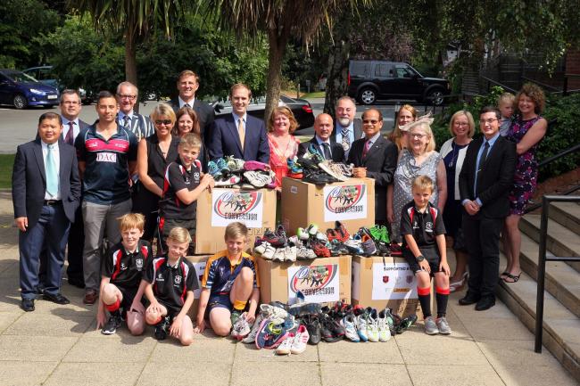 Shrewsbury House Pupils Welcome Laotian Ambassador to Celebrate Shoe Campaign Success
