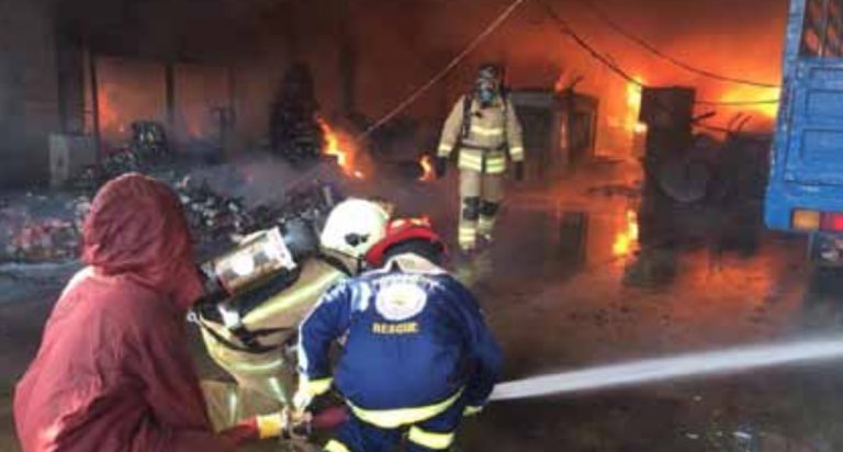 Warehouse Burns Down In Sikhottabong