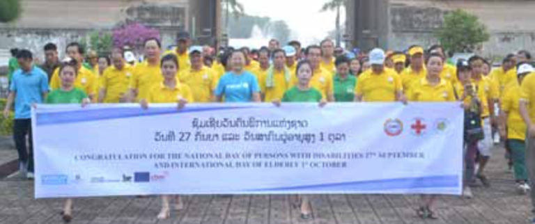 Walkers Celebrate Disabled and Elderly People