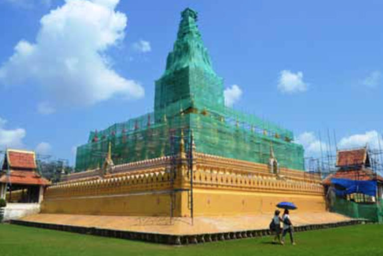 Renovation of That Luangstupa Almost Complete