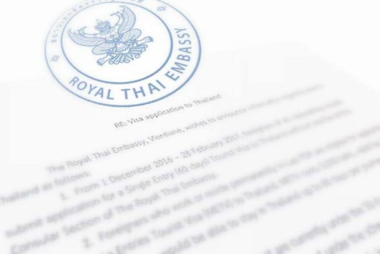 Thai Embassy Confirms New Visa Policies