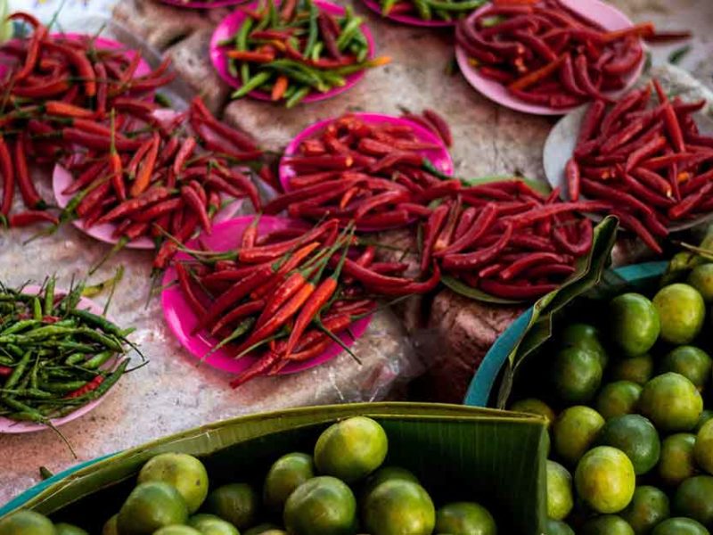Lao vegetable prices