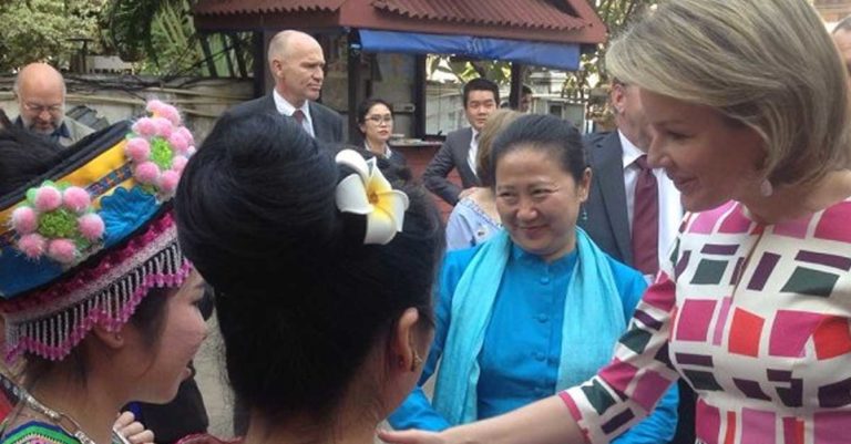 Queen Mathilde Visits Laos