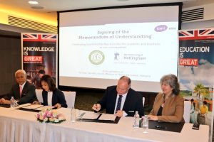 MOU Signing Ceremony Between Panyathip and Nottingham University