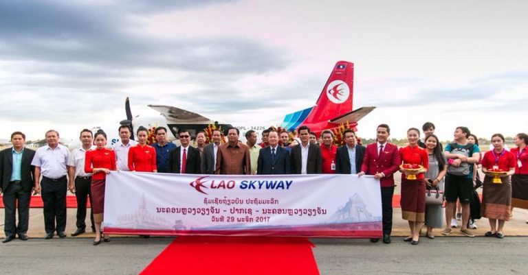 Lao-Skyway-Vientiane-Pakse-Flight