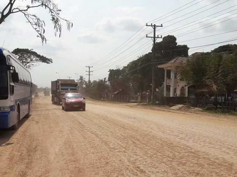 Embankment is New Southern Route for Vientiane