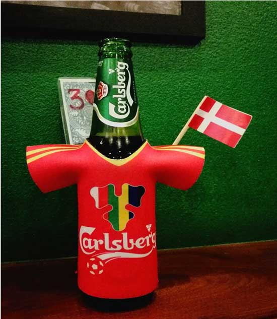 We got Spain cheering on for Denmark! What a good sport!