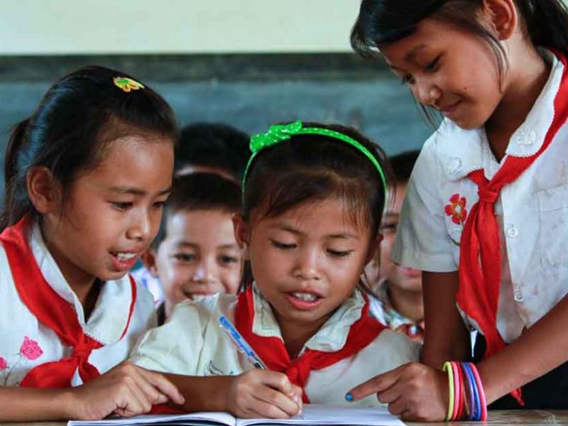 Students in Laos