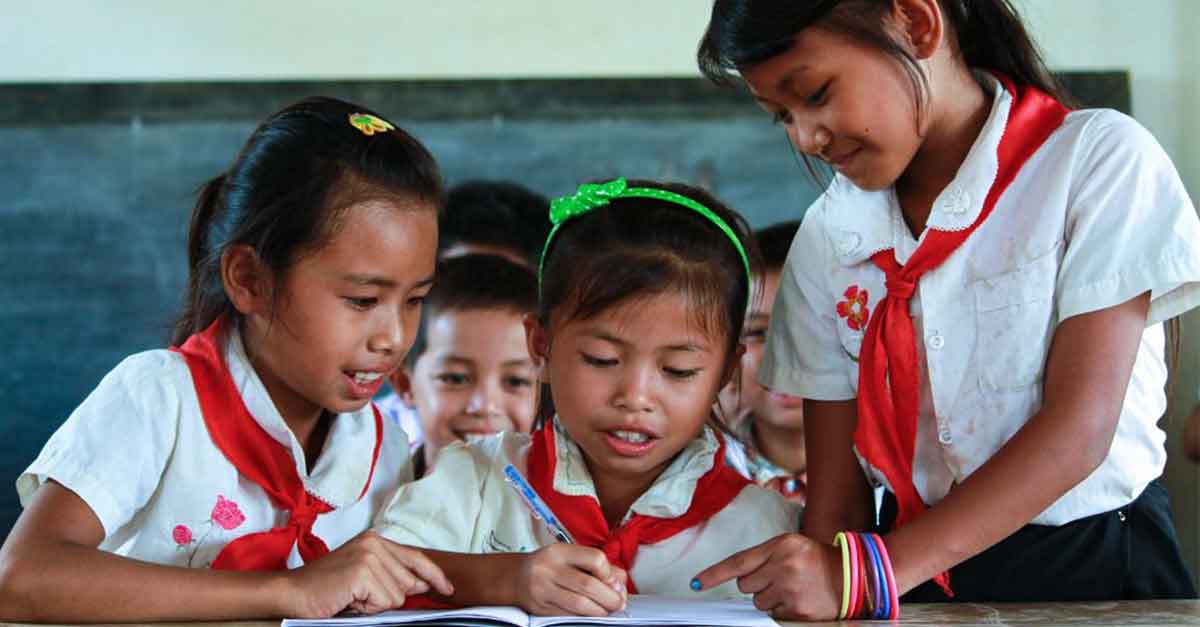 Students in Laos