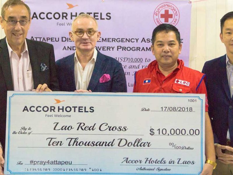 AccorHotels donates to Attapeu victims