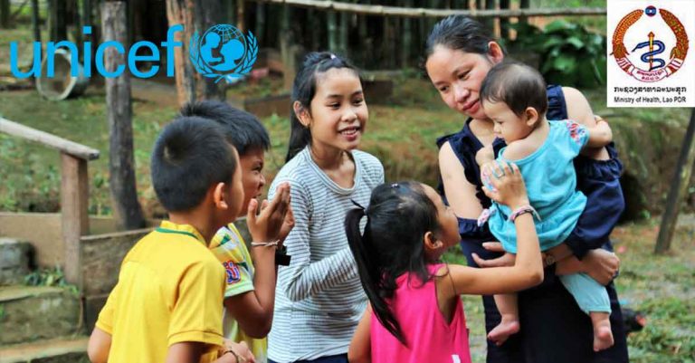 Nutrition makes for a happier five month-old Loulli with her mother and family members.