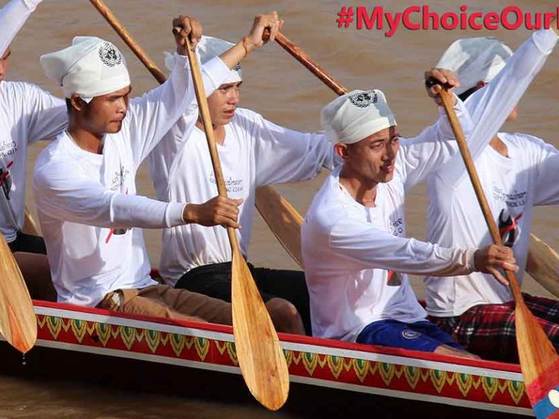Thapha village boat racing team