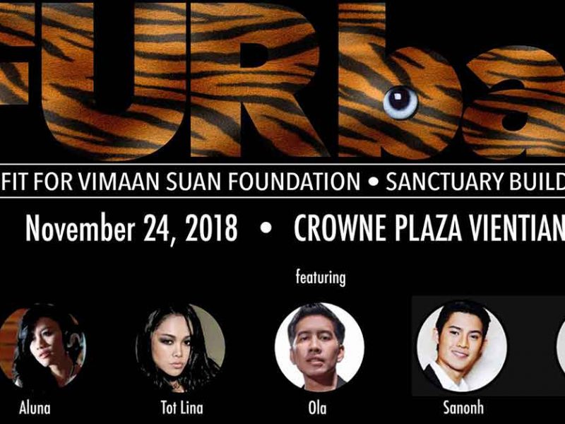 Friends of Fur Gathering at Ball for A Wall At Laos' First Animal Sanctuary