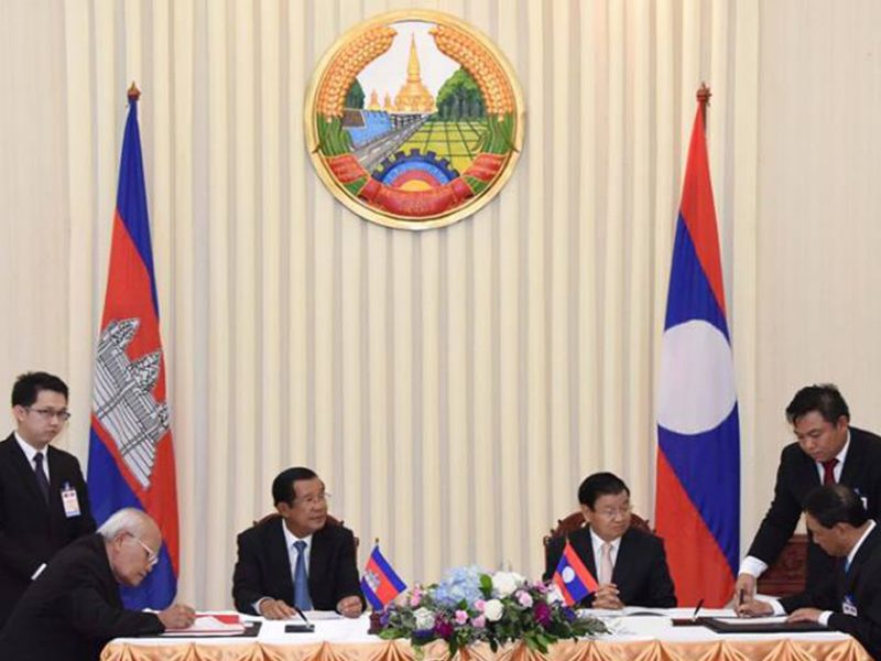 Border Discussion as Cambodia PM Hun Sen Visits Laos