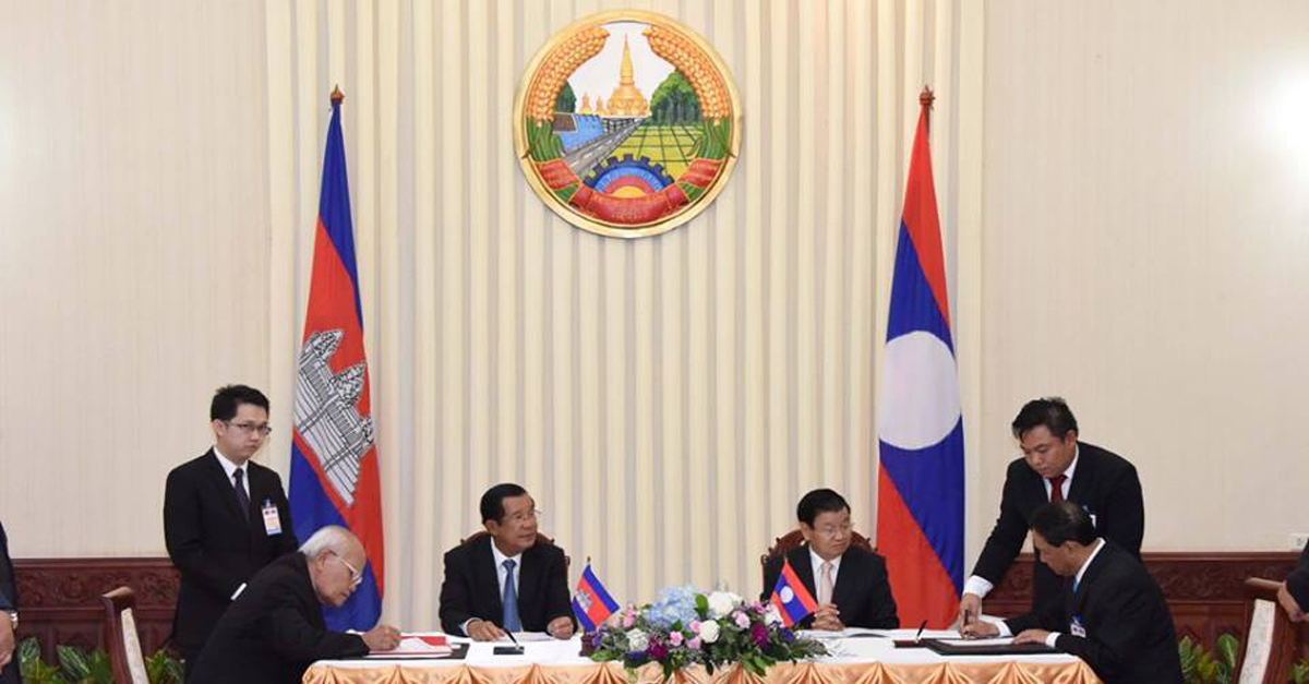 Border Discussion as Cambodia PM Hun Sen Visits Laos