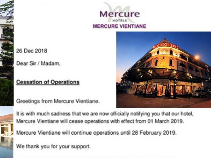 Mercure Closes Doors on Vientiane Property