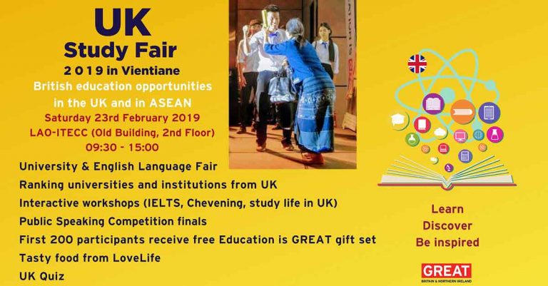 UK Study Fair 2019 in Vientiane, Laos
