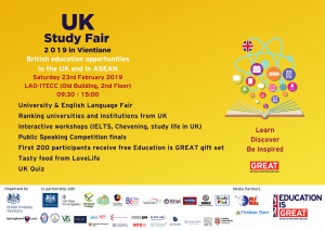 UK Study Fair 2019 in Vientiane, Laos