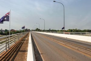 First Lao-Thai Friendship Bridge Opened in 1994, Funded by Australia.
