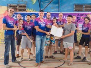 Cyclist Charity Team Dai at HOPE Center