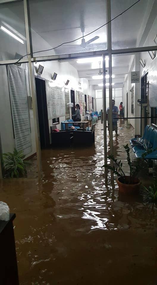 Champasack Hospital Completely Inundated
