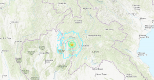 Impact map of the earthquake