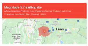 Magnitude 5.7 Earthquake Hits Laos
