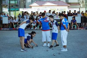 The Lao Women's Team compete in the World Petanque Championships