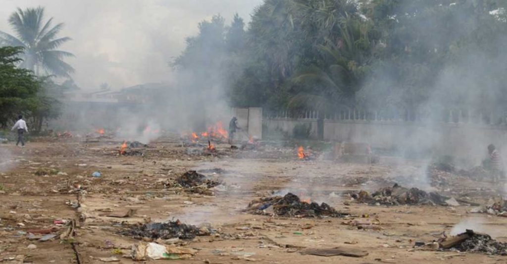 Burning Garbage is to be banned in Vientiane Capital
