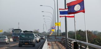 Laos, Thailand friendship bridge
