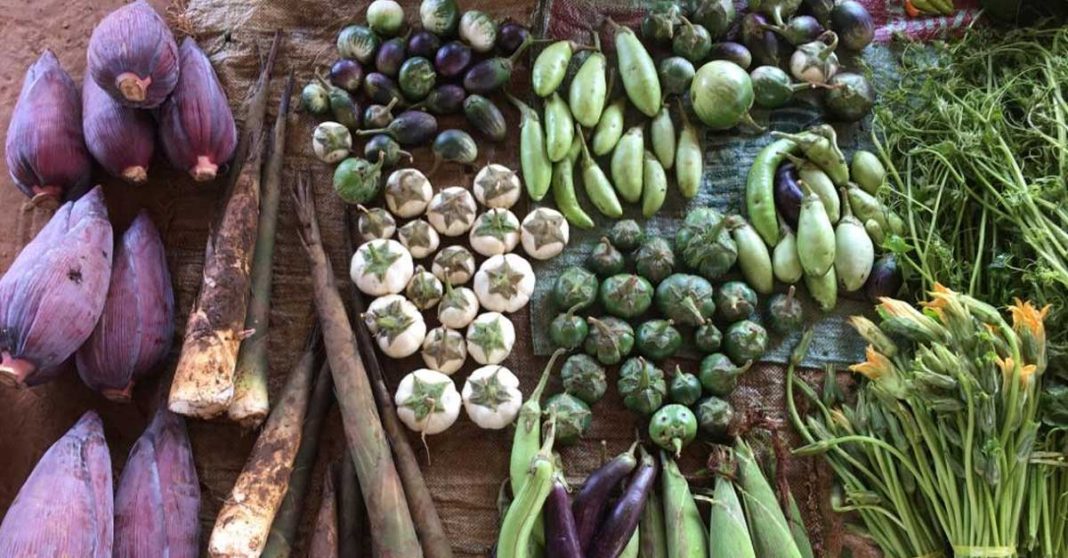 Fruit and vegetable produce in Laos