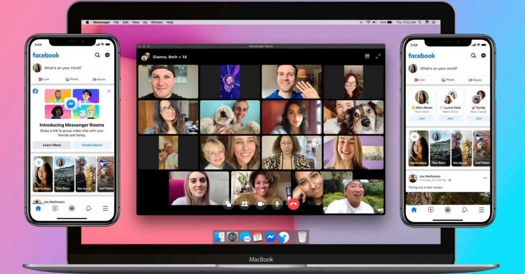 Facebook launches Messenger Rooms