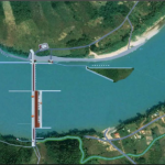 A drawing of the proposed Sanakham hydropower project. Courtesy of Datang (Lao) Sanakham Hydropower Co. Ltd.