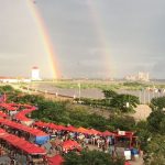 Double Rainbow over Chao Anouvong Park