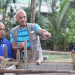 Jan Delbaere (on the right), WFP Laos Country Director and Representative. Photo: WFP Laos/Jake Herrle