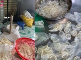 Illegal condom recycling facility raided in Vietnam