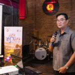 Mr Nouphanh Outsa speaks at the Lao Thiao Lao domestic tourism campaign launch