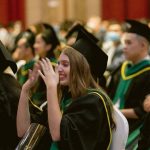 Thrilled PIS students attend the graduation ceremony