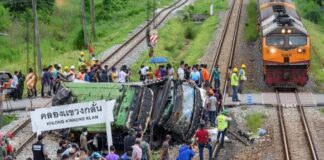 Bus-Train Collision in Thailand