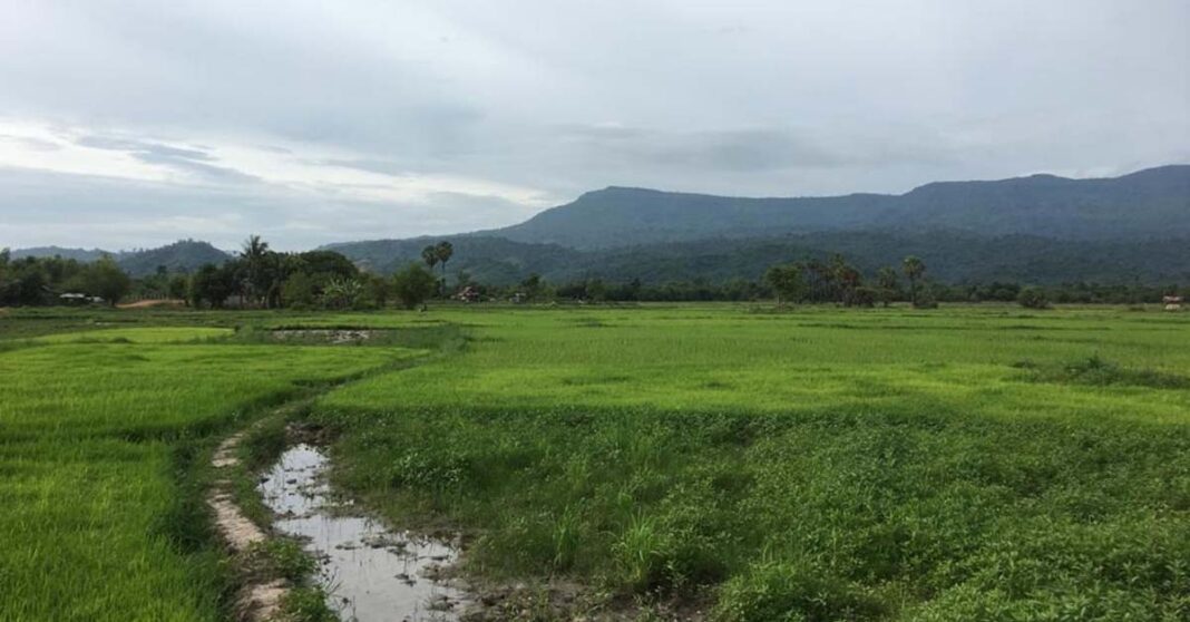 Mountainscape near site of new district for Vientiane Capital