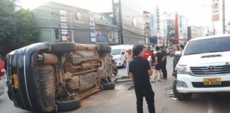 Severe traffic accidents in Vientiane amid Lunar New Year