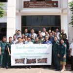 Handover ceremony for the three tiger carcasses