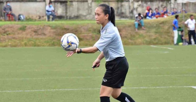 Laos's first female FIFA referee Keomany Phengmeuangkhoun