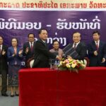 Handover ceremony between outgoing and incoming ministers of finance