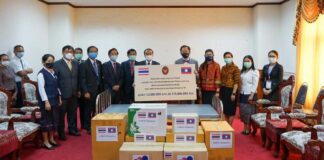 Thailand donates to Laos to assist in fight against Covid-19