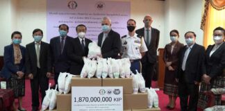 United States Presents Personal Protective Equipment and Supplies to Lao Minister of Health