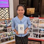 Ms. Sengvida Sengmanivong is proud the products from Vanmai Coffee  (Photo: UNRCO Lao PDR)