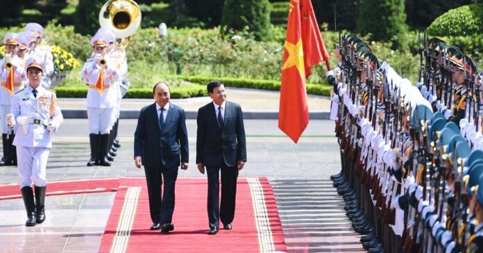 President Thongloun Pays Official Visit to Vietnam