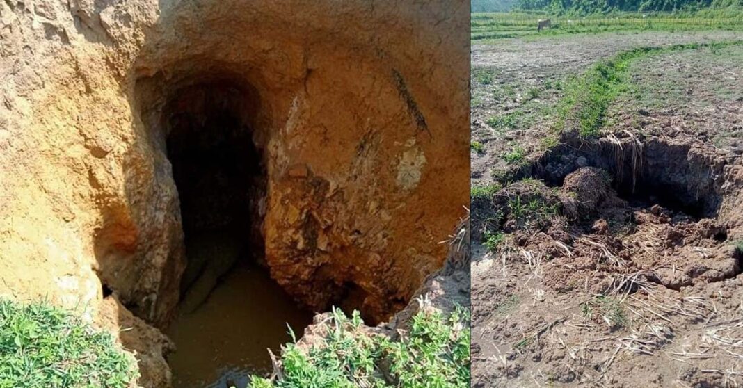 Sinkholes appear in Bokeo Province